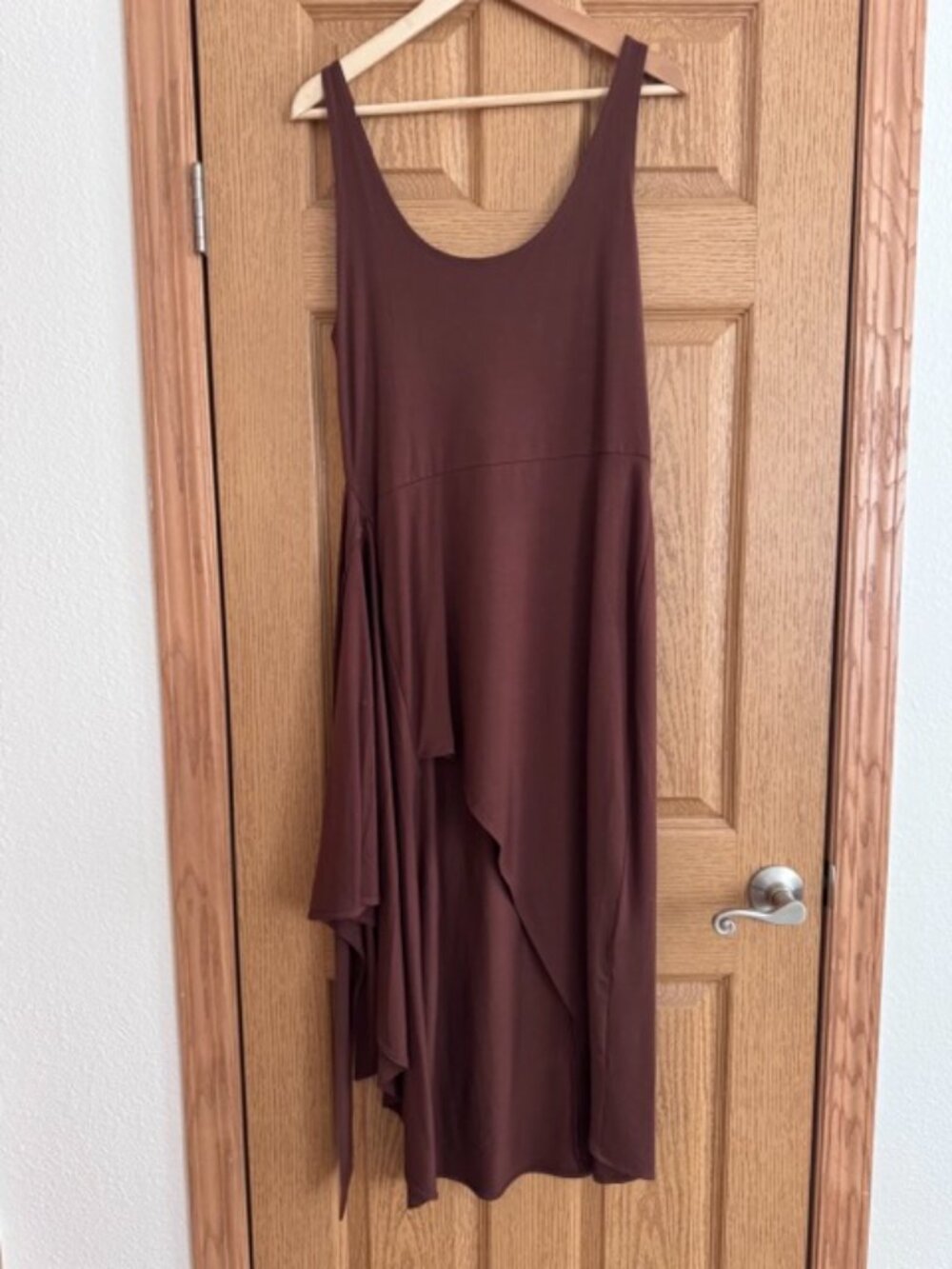 Reformation Kaila Knit Dress in Chestnut - Picture 5 of 6